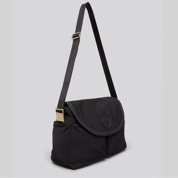 Tory Burch Bags Tory Burch Black Crossbody Marion Nylon Leather